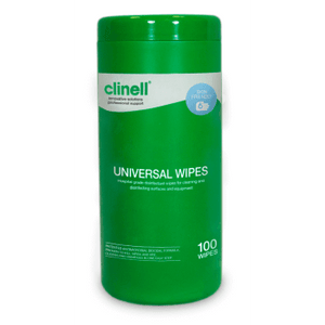 Clinell Universal Sanitising Wipes Tub 100 - Clinell - FeverMates