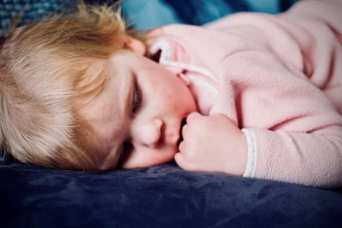 toddler sick sleeping fever thermometer