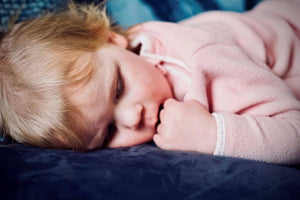 toddler sick sleeping fever thermometer