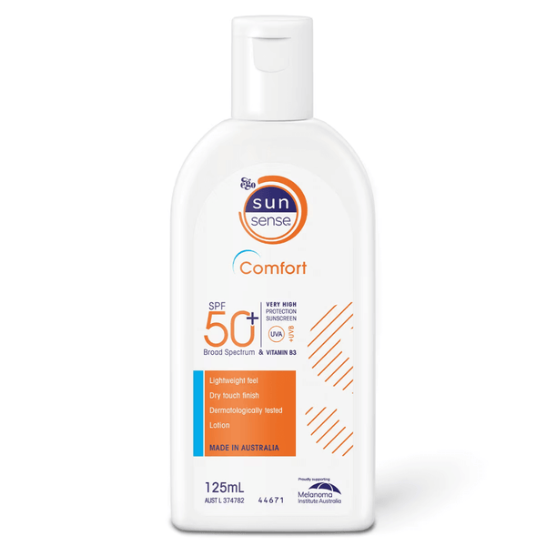 SUNSENSE Comfort 50+: Feather-Light High SPF Protection for All Skin Types Ego 125ml
