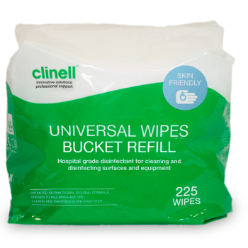 Clinell Universal Wipes Bucket Refill 225 - Clinell - FeverMates