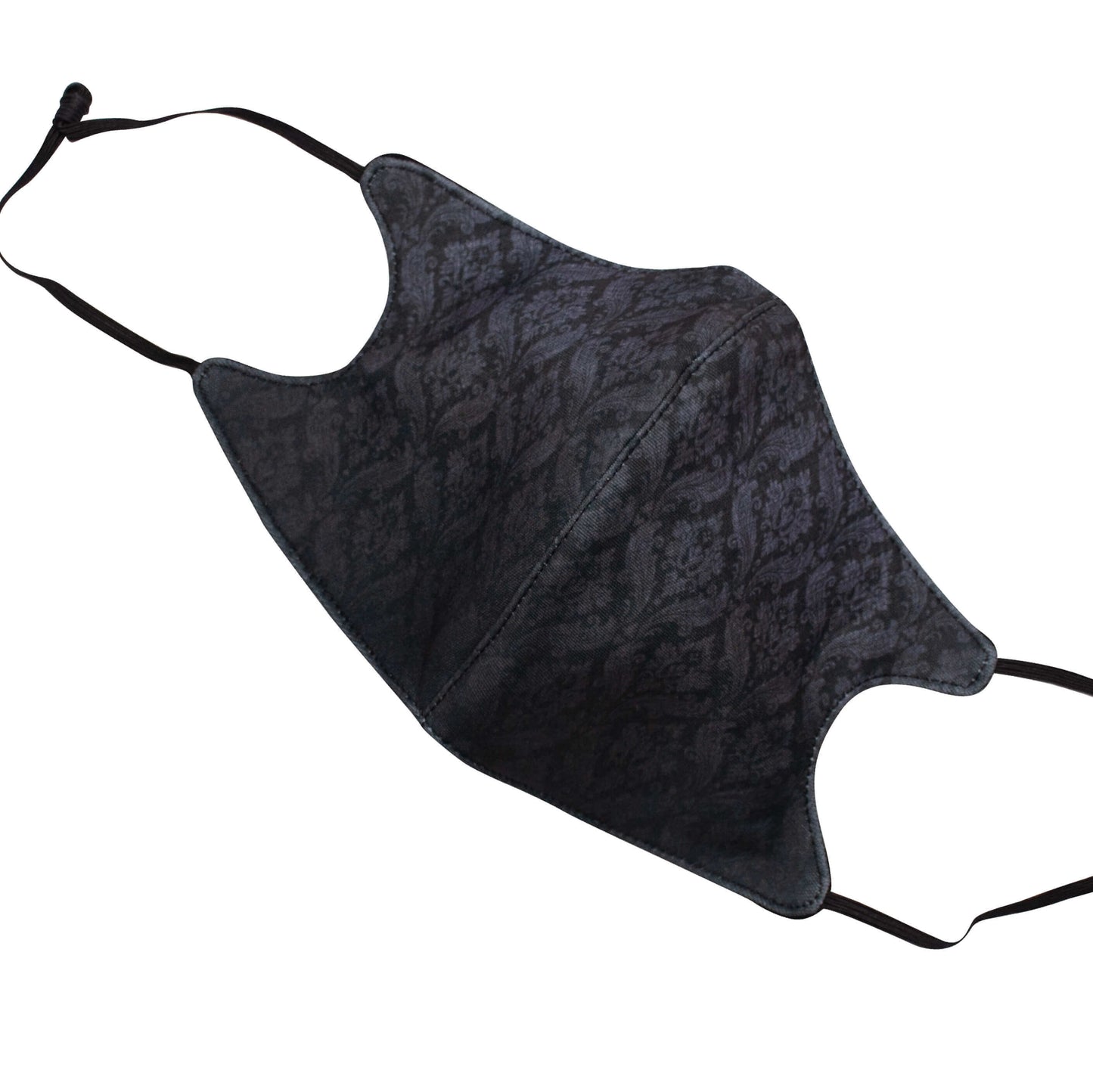 FeverMates 3-Ply Reusable, Washable Cloth Face Mask | Middle-Fold Designer Style - Face Masks - FeverMates - Adult Large (200 x 150mm) / Black and Gray Patterns - FeverMates
