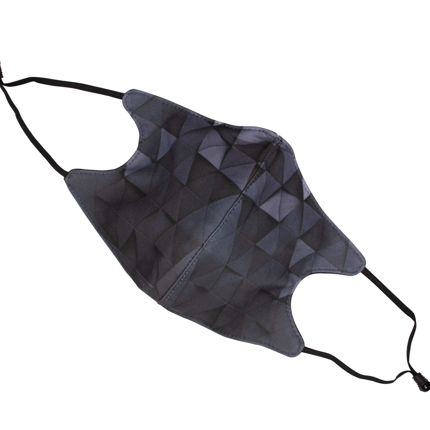 FeverMates 3-Ply Reusable, Washable Cloth Face Mask | Middle-Fold Designer Style - Face Masks - FeverMates - Adult Large (200 x 150mm) / Black Pattern 1 - FeverMates
