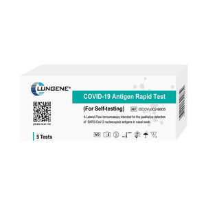 Clungene COVID-19 Rapid Antigen Nasal Swab Self Test 5pk - Clungene - FeverMates