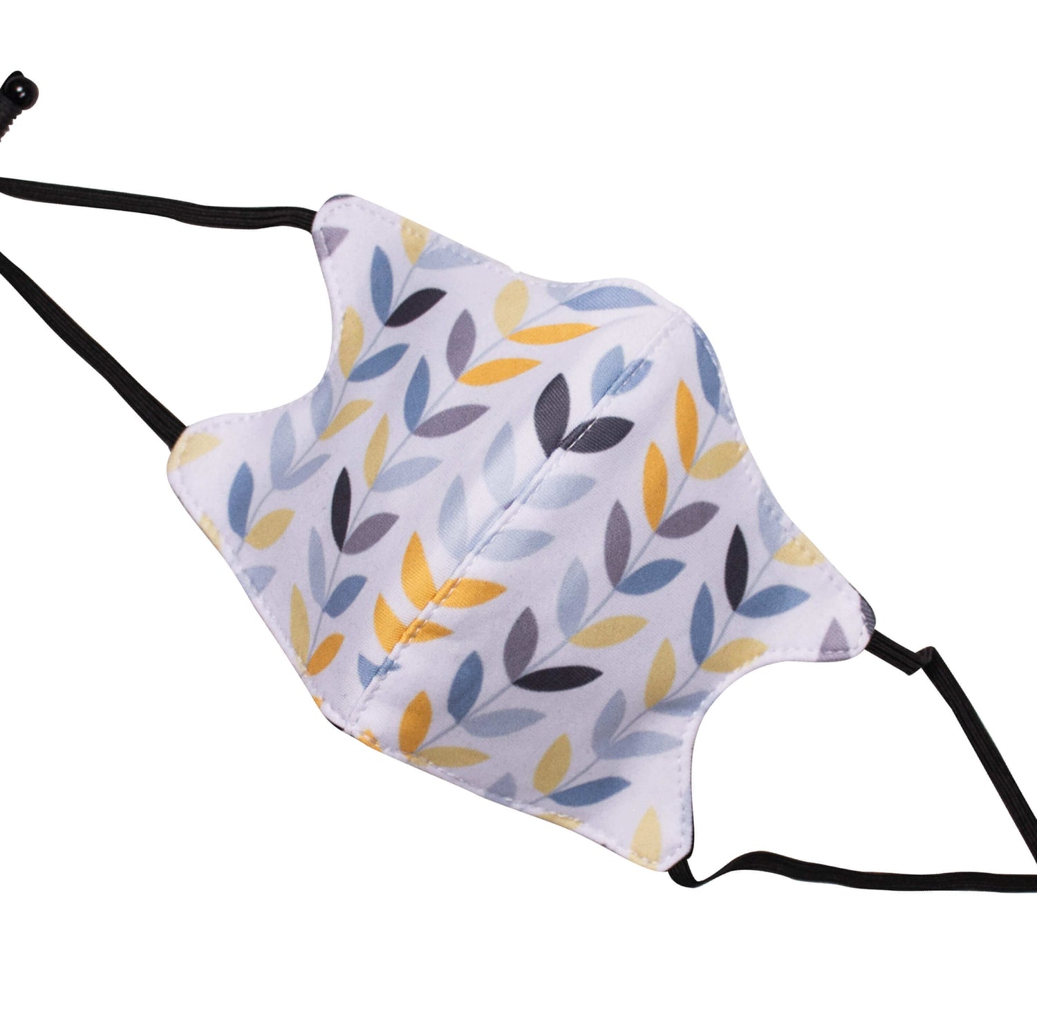 FeverMates 3-Ply Reusable, Washable Cloth Face Mask | Middle-Fold Designer Style - Face Masks - FeverMates - Adult Large (200 x 150mm) / Leaf - FeverMates