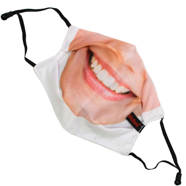 Reusable Fabric Face Mask | 2 Layers + Filter - Face Masks - FeverMates - Adult Regular 17x13cm / Smiley Lady - FeverMates