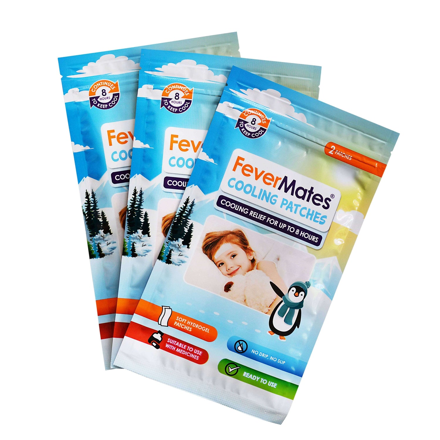 Fever cooling patches for kids — FeverMates 6 pack box