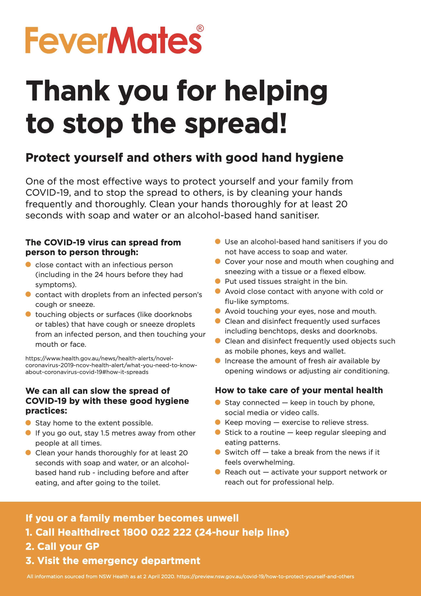 COVID-19 Care Leaflet - FeverMates - FeverMates