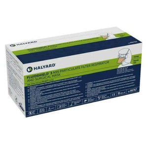 FLUIDSHIELD 3 N95 Particulate Respirator And Surgical Mask - BOX/35 - Face Masks - Halyard - Regular - FeverMates