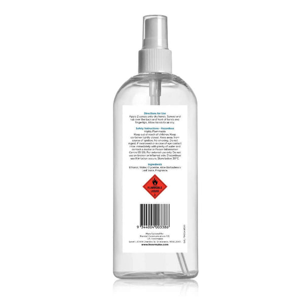 Hand Sanitiser & Surface Spray + Aloe Vera 500ml | Australian Made - Hand sanitiser - FeverMates - FeverMates