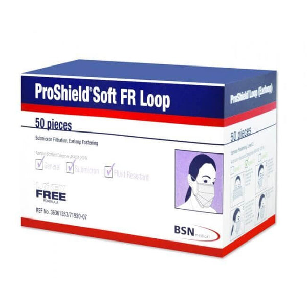 Proshield Soft FR Loop Face Mask Level 2 Box/50 - Face Masks - FeverMates - FeverMates