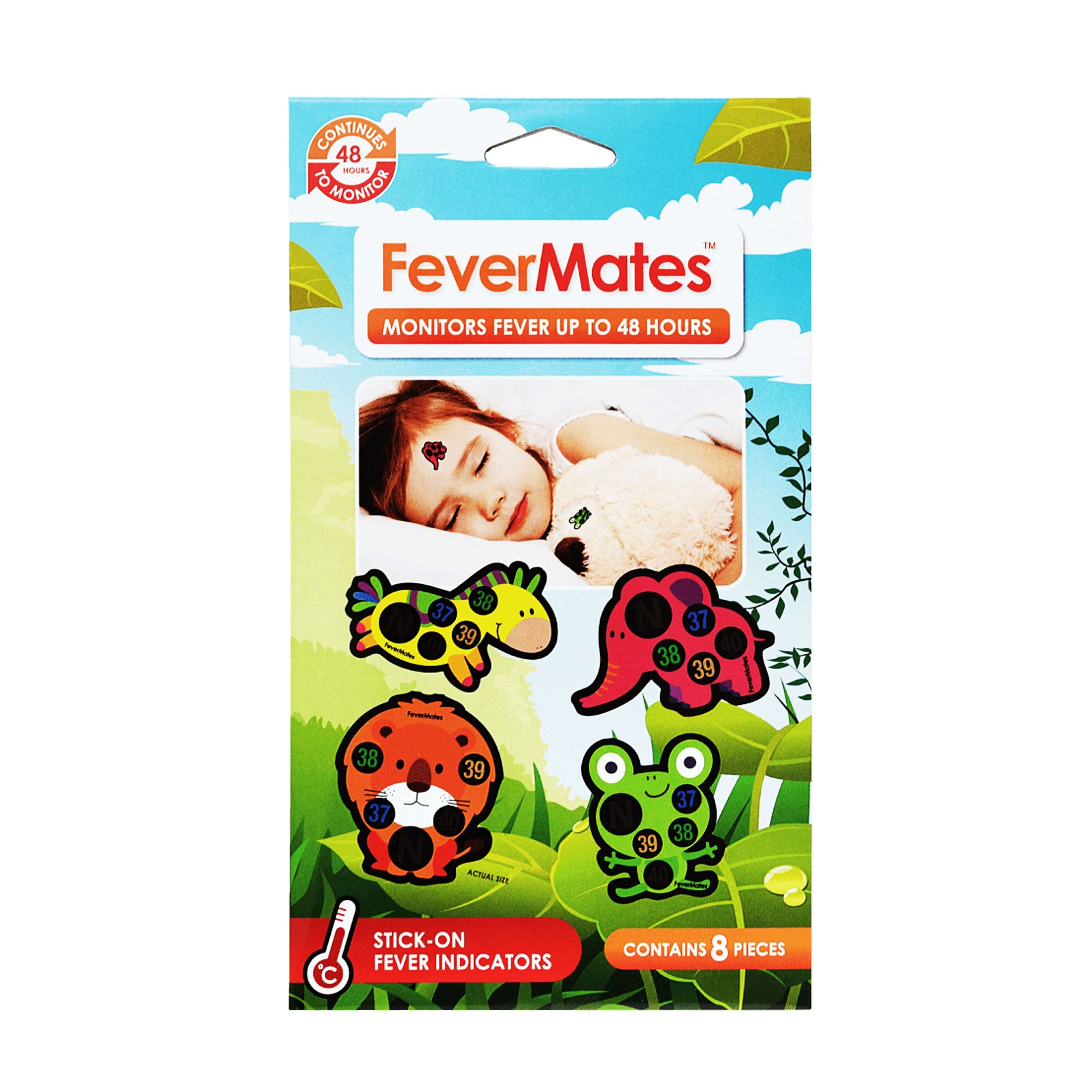 Fever Sticker 18-Pack Fever Alert Stickers - Heart-Shaped Thermometers ...