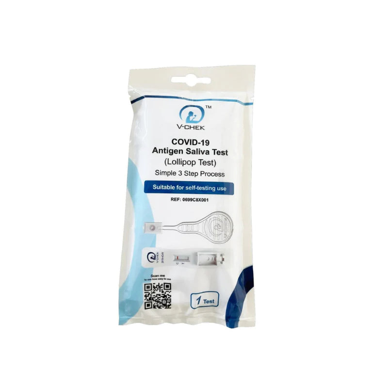 V-CHEK COVID-19 Antigen Saliva Test For Self-Testing 1/PK, RAT test kit